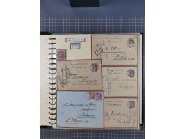 1875/45, umfangreiche Sammlung mit einigen hundert Briefen, Karten und Ganzsachen sowie einigen Briefstücken und losen Marken