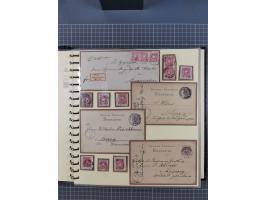 1875/45, umfangreiche Sammlung mit einigen hundert Briefen, Karten und Ganzsachen sowie einigen Briefstücken und losen Marken