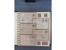 1875/45, umfangreiche Sammlung mit einigen hundert Briefen, Karten und Ganzsachen sowie einigen Briefstücken und losen Marken