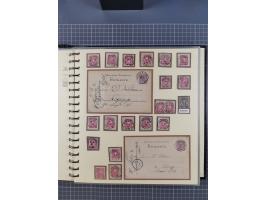 1875/45, umfangreiche Sammlung mit einigen hundert Briefen, Karten und Ganzsachen sowie einigen Briefstücken und losen Marken