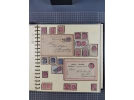 1875/45, umfangreiche Sammlung mit einigen hundert Briefen, Karten und Ganzsachen sowie einigen Briefstücken und losen Marken