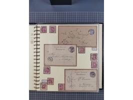 1875/45, umfangreiche Sammlung mit einigen hundert Briefen, Karten und Ganzsachen sowie einigen Briefstücken und losen Marken