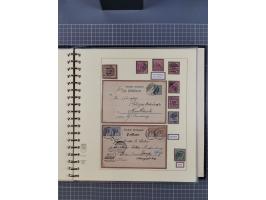 1875/45, umfangreiche Sammlung mit einigen hundert Briefen, Karten und Ganzsachen sowie einigen Briefstücken und losen Marken