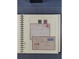 1875/45, umfangreiche Sammlung mit einigen hundert Briefen, Karten und Ganzsachen sowie einigen Briefstücken und losen Marken