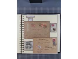 1875/45, umfangreiche Sammlung mit einigen hundert Briefen, Karten und Ganzsachen sowie einigen Briefstücken und losen Marken