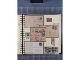 1875/45, umfangreiche Sammlung mit einigen hundert Briefen, Karten und Ganzsachen sowie einigen Briefstücken und losen Marken