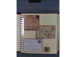 1875/45, umfangreiche Sammlung mit einigen hundert Briefen, Karten und Ganzsachen sowie einigen Briefstücken und losen Marken