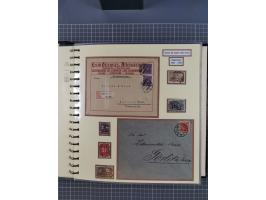 1875/45, umfangreiche Sammlung mit einigen hundert Briefen, Karten und Ganzsachen sowie einigen Briefstücken und losen Marken