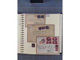 1875/45, umfangreiche Sammlung mit einigen hundert Briefen, Karten und Ganzsachen sowie einigen Briefstücken und losen Marken