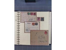 1875/45, umfangreiche Sammlung mit einigen hundert Briefen, Karten und Ganzsachen sowie einigen Briefstücken und losen Marken