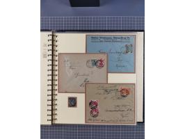 1875/45, umfangreiche Sammlung mit einigen hundert Briefen, Karten und Ganzsachen sowie einigen Briefstücken und losen Marken