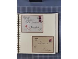 1875/45, umfangreiche Sammlung mit einigen hundert Briefen, Karten und Ganzsachen sowie einigen Briefstücken und losen Marken