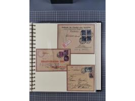 1875/45, umfangreiche Sammlung mit einigen hundert Briefen, Karten und Ganzsachen sowie einigen Briefstücken und losen Marken