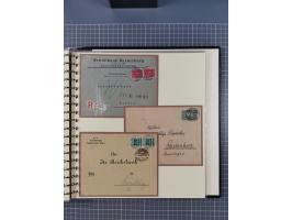 1875/45, umfangreiche Sammlung mit einigen hundert Briefen, Karten und Ganzsachen sowie einigen Briefstücken und losen Marken