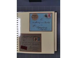 1875/45, umfangreiche Sammlung mit einigen hundert Briefen, Karten und Ganzsachen sowie einigen Briefstücken und losen Marken