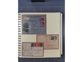 1875/45, umfangreiche Sammlung mit einigen hundert Briefen, Karten und Ganzsachen sowie einigen Briefstücken und losen Marken