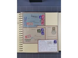 1875/45, umfangreiche Sammlung mit einigen hundert Briefen, Karten und Ganzsachen sowie einigen Briefstücken und losen Marken