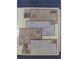 1875/45, umfangreiche Sammlung mit einigen hundert Briefen, Karten und Ganzsachen sowie einigen Briefstücken und losen Marken