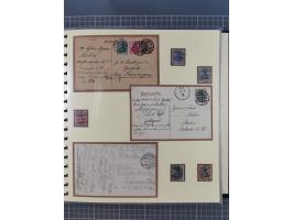 1875/45, umfangreiche Sammlung mit einigen hundert Briefen, Karten und Ganzsachen sowie einigen Briefstücken und losen Marken