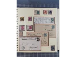 1875/45, umfangreiche Sammlung mit einigen hundert Briefen, Karten und Ganzsachen sowie einigen Briefstücken und losen Marken