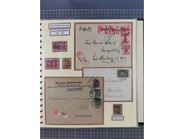 1875/45, umfangreiche Sammlung mit einigen hundert Briefen, Karten und Ganzsachen sowie einigen Briefstücken und losen Marken