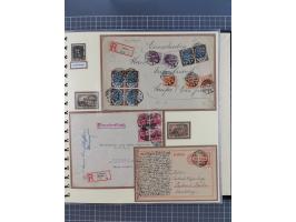 1875/45, umfangreiche Sammlung mit einigen hundert Briefen, Karten und Ganzsachen sowie einigen Briefstücken und losen Marken