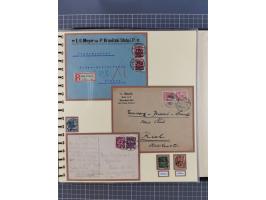 1875/45, umfangreiche Sammlung mit einigen hundert Briefen, Karten und Ganzsachen sowie einigen Briefstücken und losen Marken