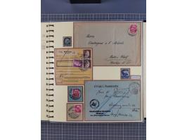 1875/45, umfangreiche Sammlung mit einigen hundert Briefen, Karten und Ganzsachen sowie einigen Briefstücken und losen Marken