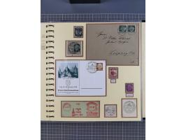 1875/45, umfangreiche Sammlung mit einigen hundert Briefen, Karten und Ganzsachen sowie einigen Briefstücken und losen Marken