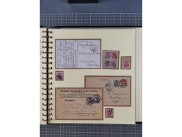 1875/45, umfangreiche Sammlung mit einigen hundert Briefen, Karten und Ganzsachen sowie einigen Briefstücken und losen Marken