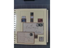 1875/45, umfangreiche Sammlung mit einigen hundert Briefen, Karten und Ganzsachen sowie einigen Briefstücken und losen Marken