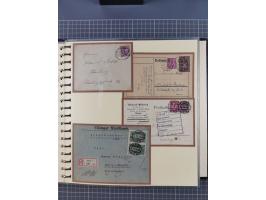 1875/45, umfangreiche Sammlung mit einigen hundert Briefen, Karten und Ganzsachen sowie einigen Briefstücken und losen Marken