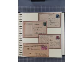 1875/45, umfangreiche Sammlung mit einigen hundert Briefen, Karten und Ganzsachen sowie einigen Briefstücken und losen Marken