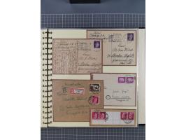 1875/45, umfangreiche Sammlung mit einigen hundert Briefen, Karten und Ganzsachen sowie einigen Briefstücken und losen Marken