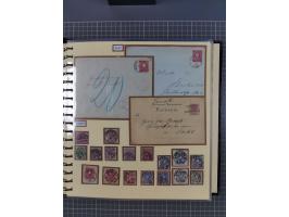 1875/45, umfangreiche Sammlung mit einigen hundert Briefen, Karten und Ganzsachen sowie einigen Briefstücken und losen Marken