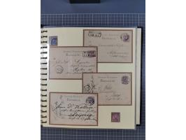 1875/45, umfangreiche Sammlung mit einigen hundert Briefen, Karten und Ganzsachen sowie einigen Briefstücken und losen Marken