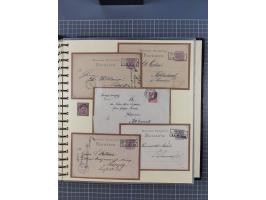 1875/45, umfangreiche Sammlung mit einigen hundert Briefen, Karten und Ganzsachen sowie einigen Briefstücken und losen Marken
