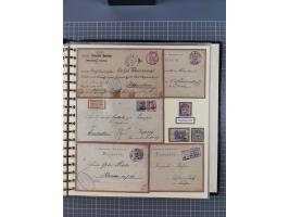 1875/45, umfangreiche Sammlung mit einigen hundert Briefen, Karten und Ganzsachen sowie einigen Briefstücken und losen Marken