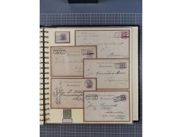1875/45, umfangreiche Sammlung mit einigen hundert Briefen, Karten und Ganzsachen sowie einigen Briefstücken und losen Marken