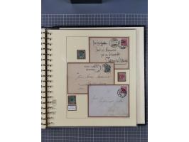 1875/45, umfangreiche Sammlung mit einigen hundert Briefen, Karten und Ganzsachen sowie einigen Briefstücken und losen Marken