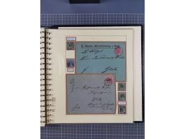 1875/45, umfangreiche Sammlung mit einigen hundert Briefen, Karten und Ganzsachen sowie einigen Briefstücken und losen Marken