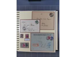 1875/45, umfangreiche Sammlung mit einigen hundert Briefen, Karten und Ganzsachen sowie einigen Briefstücken und losen Marken