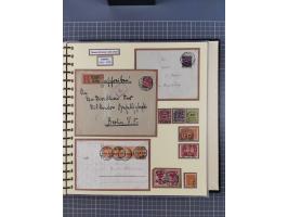 1875/45, umfangreiche Sammlung mit einigen hundert Briefen, Karten und Ganzsachen sowie einigen Briefstücken und losen Marken