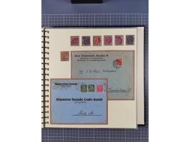 1875/45, umfangreiche Sammlung mit einigen hundert Briefen, Karten und Ganzsachen sowie einigen Briefstücken und losen Marken