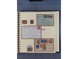 1875/45, umfangreiche Sammlung mit einigen hundert Briefen, Karten und Ganzsachen sowie einigen Briefstücken und losen Marken