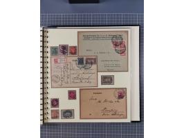 1875/45, umfangreiche Sammlung mit einigen hundert Briefen, Karten und Ganzsachen sowie einigen Briefstücken und losen Marken