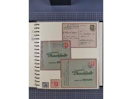 1875/45, umfangreiche Sammlung mit einigen hundert Briefen, Karten und Ganzsachen sowie einigen Briefstücken und losen Marken