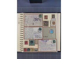 1875/45, umfangreiche Sammlung mit einigen hundert Briefen, Karten und Ganzsachen sowie einigen Briefstücken und losen Marken