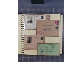 1875/45, umfangreiche Sammlung mit einigen hundert Briefen, Karten und Ganzsachen sowie einigen Briefstücken und losen Marken