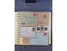 1875/45, umfangreiche Sammlung mit einigen hundert Briefen, Karten und Ganzsachen sowie einigen Briefstücken und losen Marken